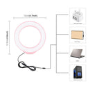 LED Ring Light 4.7 inch with 1.5m USB Cord, Professional Makeup Selfie Light