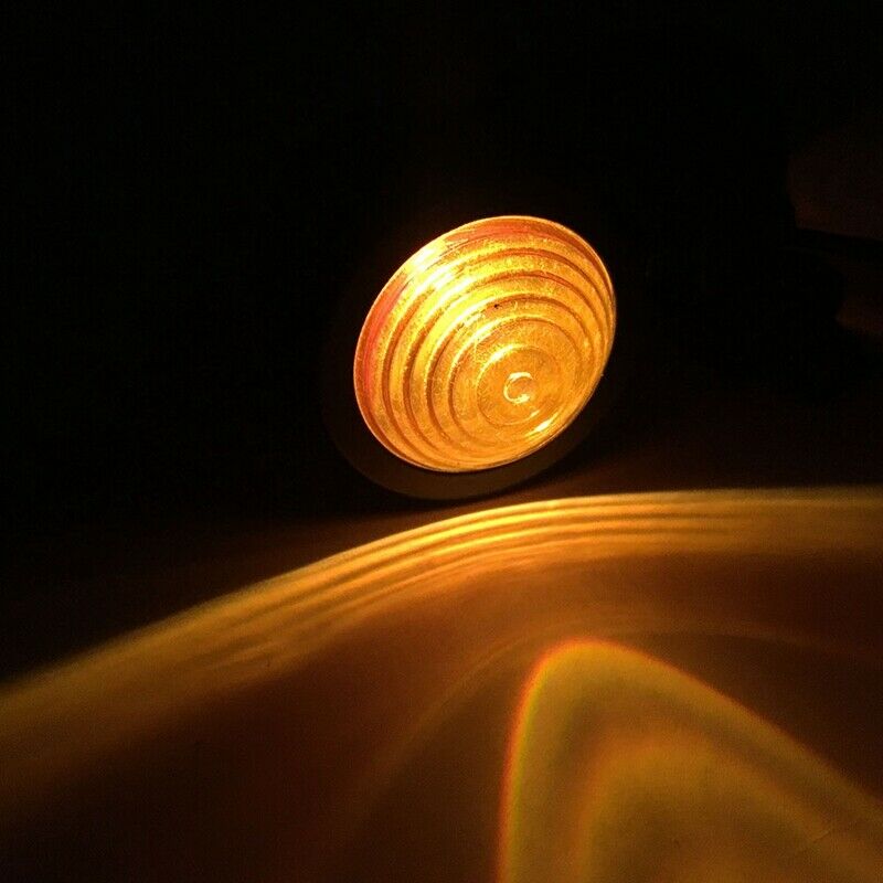 4Pcs Black Motorcycle Turn Signal Indicator Lamp Light Moto Blinker Light f