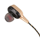 3.5mm HiFi Wired Earphone Dual-Dynamic Quad-core Speaker In-ear earbuds Fle