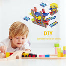 Racing Track Play Set Kids DIY Four-layer Inertial Sliding Car Toys Random A