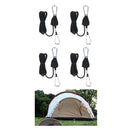 4Pcs 1/8'' Adjustable Rope Ratchet Clip Hanger Awning Tent Buckle