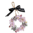 Mini Artificial Hydrangea Flower Wreath Door Spring For Front Wall Home Wedding