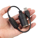 5V 2A USB Male to 12V Car Cigarette Lighter Socket Converter Adapter Universal