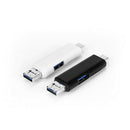 USB-C Type C/USB 3.1/Micro USB/OTG TF Card Reader for Phone Macbook Black