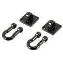2PCS 1/10 Trailer Towing Hooks Buckle Tow D Shackles for 1/10 RC Crawler Car