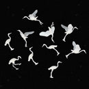 10 Pieces Crane Animal Molelo Crane With Red Crown For Home Decoration Dollhosue