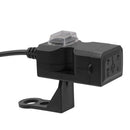 CS-665A1 Motorcycle Dual USB Charger Handlebar Mirror 3.1A USB Power Socket