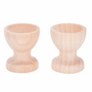 2x  Egg Cup Holder Wooden Kitchen Dinning Table DIY Crafts Home Garden Decor  3C