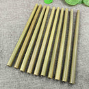 Eco-Friendly Bamboo Drinking Straws Set Reusable Straws (Army Green 23cm) A