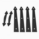 Decorative Garage Door Magnetic Handle and Hinge Carriage House Hardware Kit Top