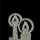 Delicate Xmas Candle framed Metal Cutting Dies Scrapbooking Card Craft Decor3cZ