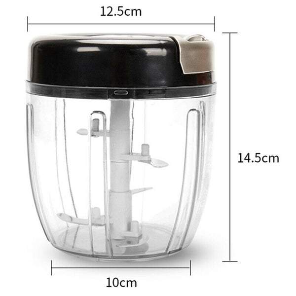 900Ml Vegetable Cutting Machine Manual Garlic Onion Chopper Meat Grinder Fo P1Q2