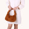 Women Winter Fur Handbag Plush Shoulder Underarm Bag Fashion Clutch (Brown)