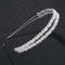 Bride Headband Tiara Bridal Crown Handmade Crystal Double Layer Wedding Hair  Tw