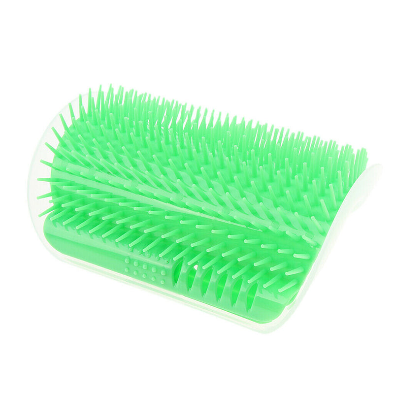 2 X Pet Cat Wall Corner Grooming Massage Self Groomer Brush Hair Cleaner