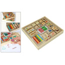 Kids Wooden Stamp Set Arts and Crafts Set for DIY Scrapbooking Card Making