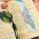 DIY Butterfly Special Shaped Diamond Painting Leather Bookmark with Tassel