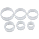 6 Pcs mould punch Pastry Biscuit Cake Fondant sugar paste Round Cutter C4A6