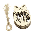 10pcs/bag DIY Wooden Clip Christmas Tree Pendant Handmade Pendant Gifts (B) A