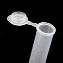 10pcs 10ml Plastic Graduated Cylinder Centrifuge Tube Laboratory Test with Lid