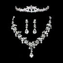 Bridal Wedding Jewelry Set Crystal Rhinestone Necklace & Earrings & Tiara  OZ