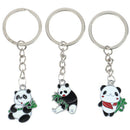 2Pcs Panda Keychain Keyring Bag Phone Hanging Pendant Key Ring Chain Gift p+