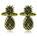 Fruit Pineapple Cuff Links Golden Luxury Metal Cufflinks Men'S Fashion Shir F1Z7