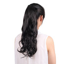Long Curly Girl Big Wavy Ponytail Wigs Pony Hair Hairpiece Extension Black