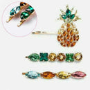 3pcs Women Stylish Crystal Pineapple Hair Clip Hairpin Barrette Hair Orname D0C5