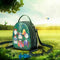 Ms. bag quilting forest girl printing green PU leather fashion trend should Z1Q6