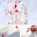 30pcs/set Flowers Bookmarks Message Cards Book Notes Paper Page Holder for BooME