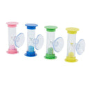 6831 Toothbrush hourglass 3 minutes set 4 pcs hourglasses with vacuum clean