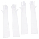 2 Set Womens Evening Finger Gloves Party 1920s Opera Long Gloves Sunscreen