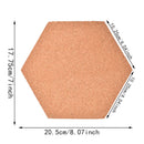 4Pcs Hexagon Cork Board Tiles Self Adhesive Pin Board Decoration Bulletin Bo Hn