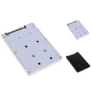 Mini SATA mSATA SSD to 2.5inch SATA Hard Disk Enclosure Adapter Card White