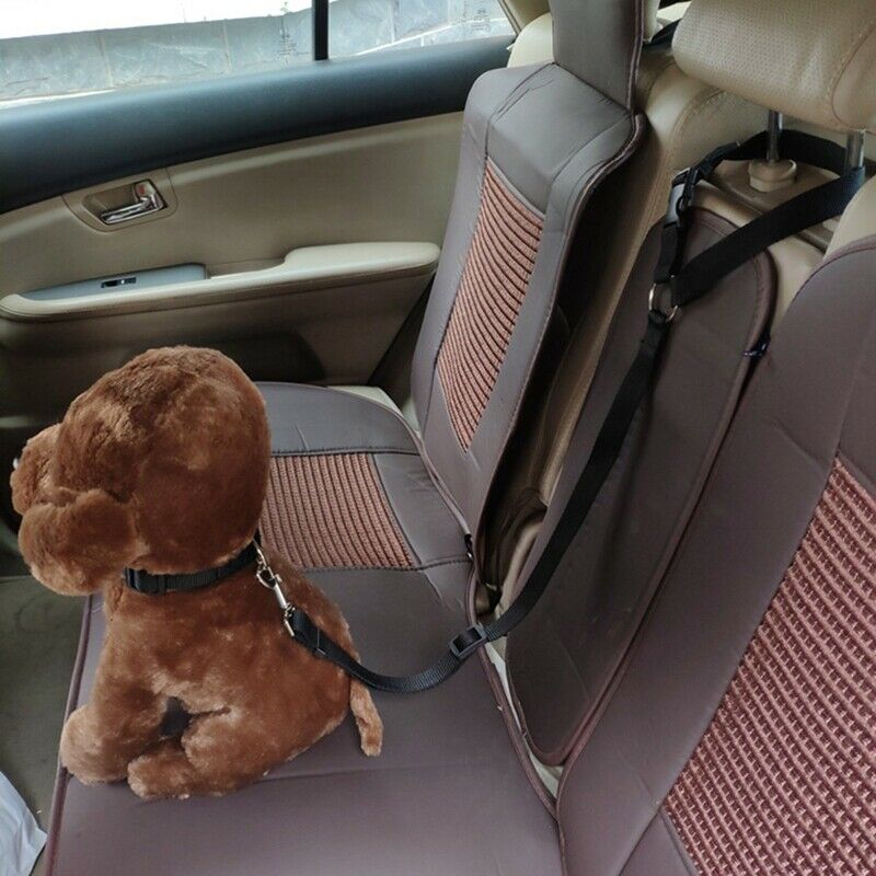 Pet Dog Collar Dog Leash Pet Supplies Travel Seat Belt Clip Lead Adjustable