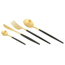 5pcs Portable Stainless Steel Tableware Dinnerware Travel Camp Cutlery Set