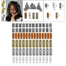 Viking Beard Beads Knot Hair Jewelry Bead Rune Dreadlock Braid Accessories