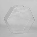 Flower Plant Wall Hanging Clear Glass Vase Bottle Pot Garden Hexagon Decor