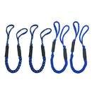 4pcs Bungee Stretching Dock Line 4 FT Marine Rope for Boat PWC Anchors