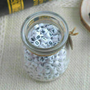 200pcs Lot Mini Acrylic Alphabet Letter Coin Round Flat Loose Spacer Beads I1D0