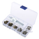 60Sets Double Cap Rivets Metal Fixing Stud Repair Tools Kit for Leather Belt OZ