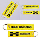YELLOW Follow Me / - Embroidery Key Chain Keycha Woven B9W6