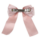 Women's Bow Hair Clips Barrette Ponytail Holder flesh color