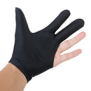 Billiard Glove, Elastic Adjustable Three-Finger Billiard Pool Cue Gloves