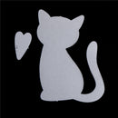 2pcs cat&heart Metal Cutting Dies Stencil Scrapbooking Embossing Craft DIY FT