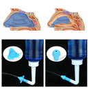 500mL Sinus Allergy Relief Neti Pot Nasal Cleaner Wash Rinse Bottle + Heads