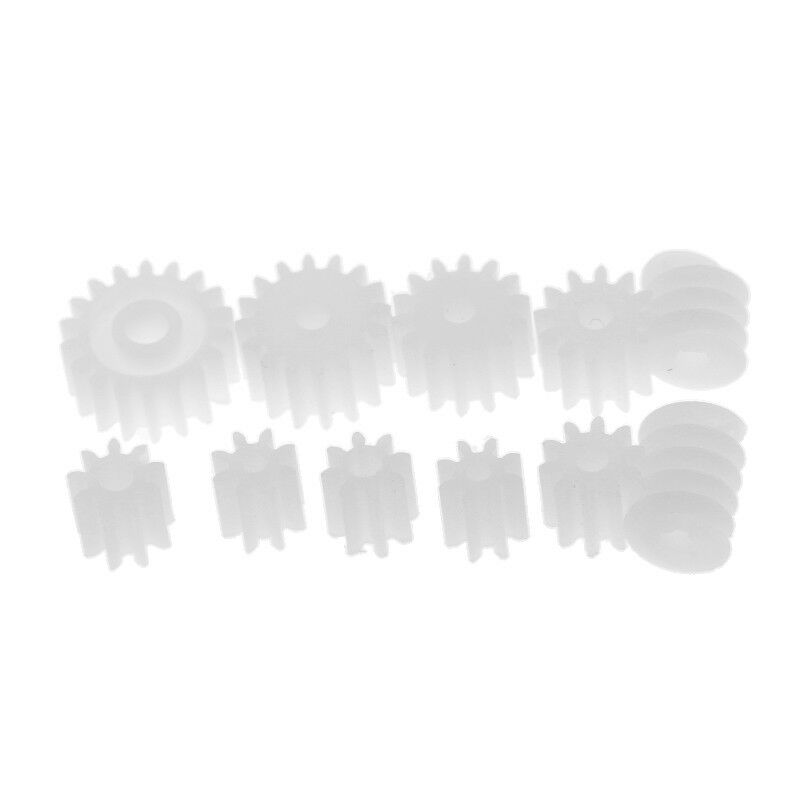 11pcs Plastic Assorted Gears Worm Kits for Kids Toys DIY Robot RC Car Models