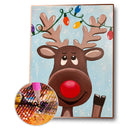 Christmas Sheep Diamond Painting 5D DIY Full Round Drill Wall Arts (B2483)