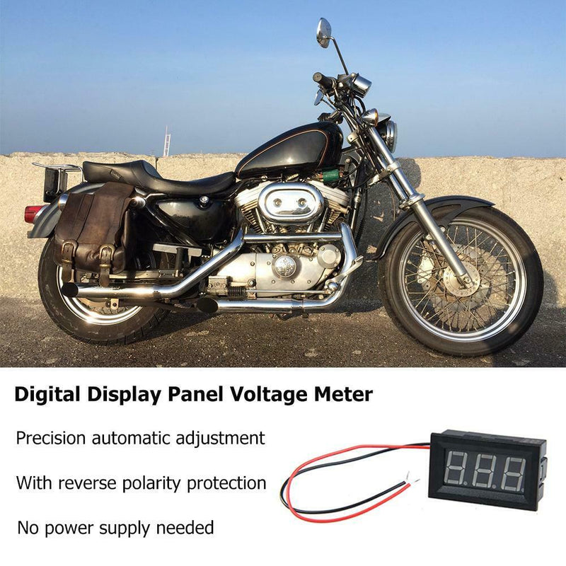 DC 3.0-30V Voltmeter Blue Light Mini Digital Display Panel Voltage Meter